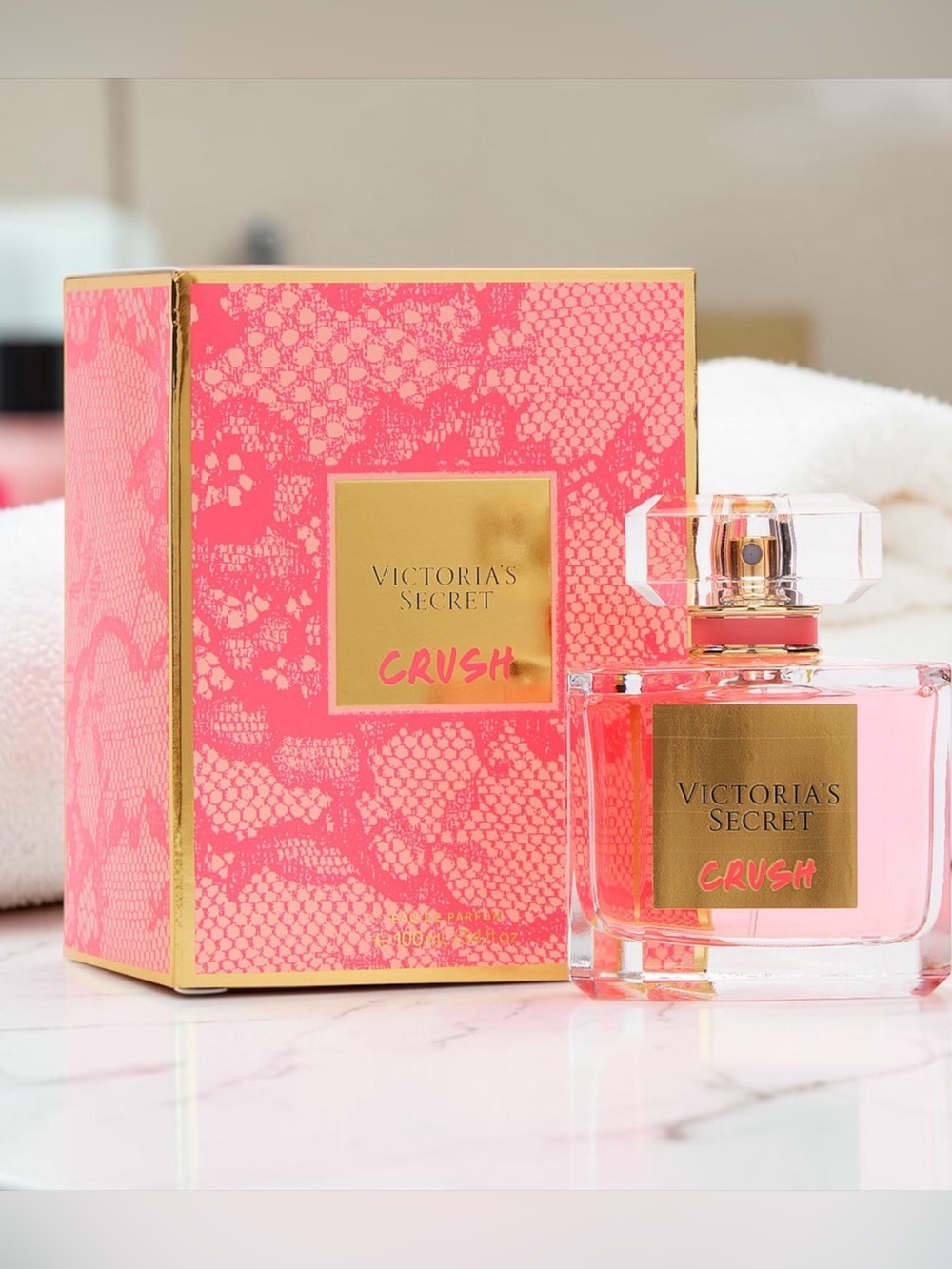 NWT Victoria's Secret Crush  - Vibrant Pink & Gold